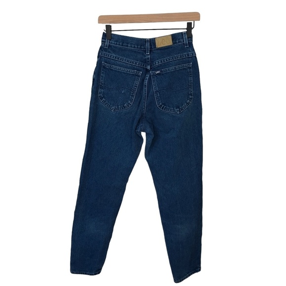 Vintage LEE Mom Jeans High Waisted Dark Wash - Picture 16 of 16